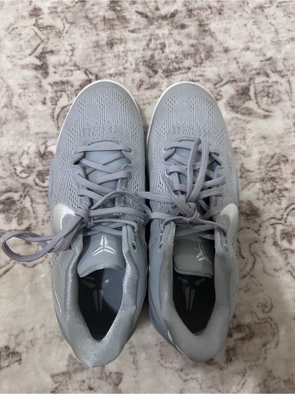 Nike Light Gray Kobe Basketball Shoes